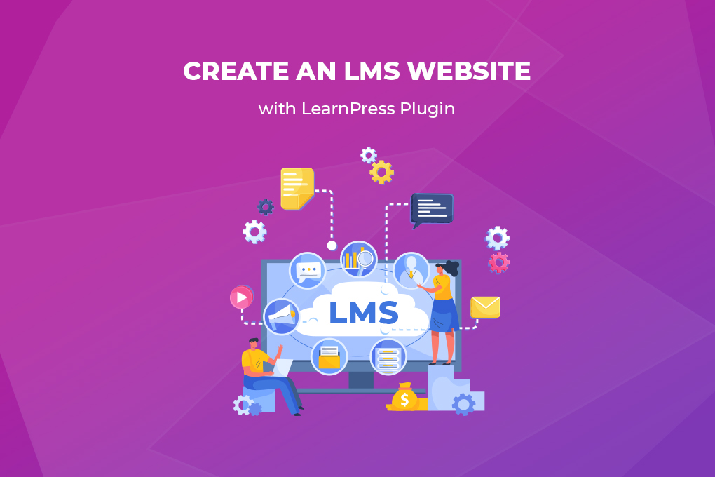 create an lms website with learnpress 3